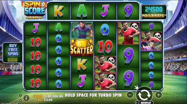 spin and score megways slot gameplay