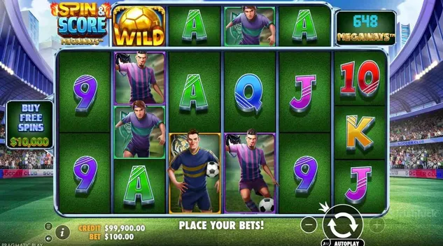 symbols of spin and score megways slot