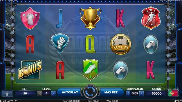 football champions cup slot game