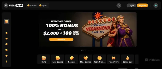 vegas nova casino welcome offer