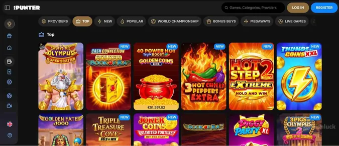 collection of games at Mr Punter casino