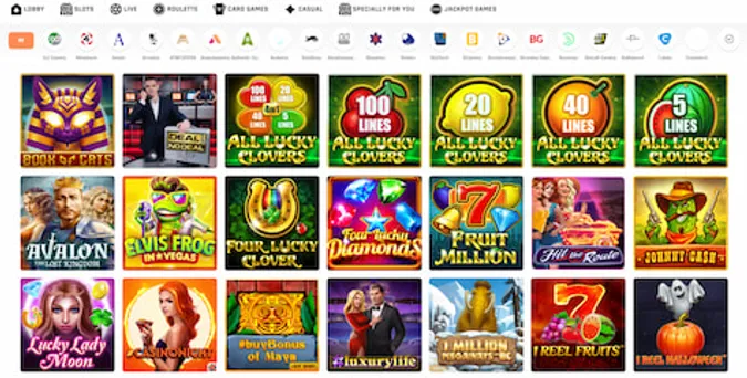 Bambet Casino Games