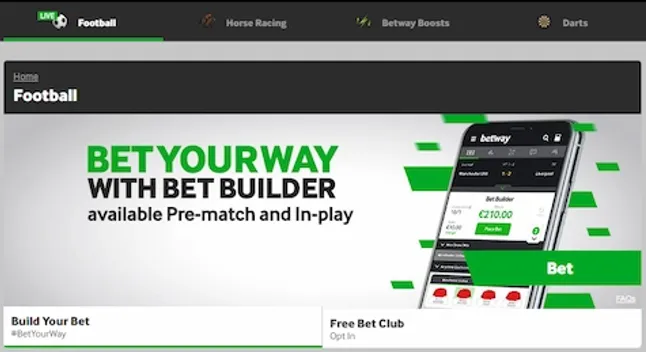 Betway Sportsbook Football Ireland