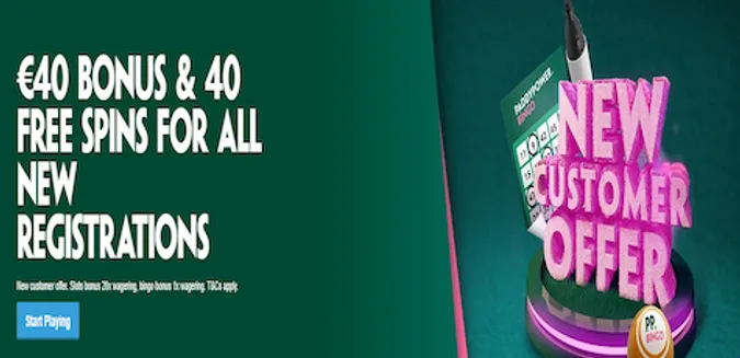 Paddy Power Bingo Ireland Welcome Bonus