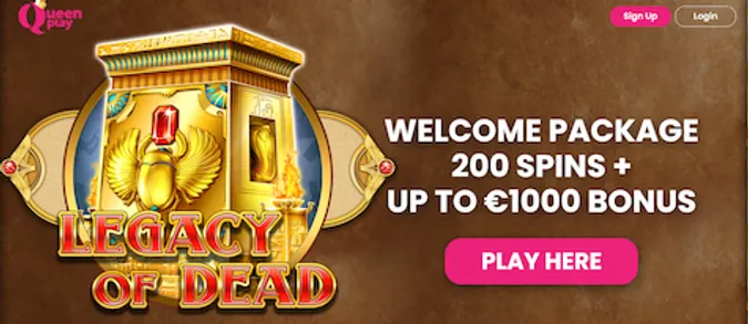 QueenPlay Casino Ireland Welcome Bonus