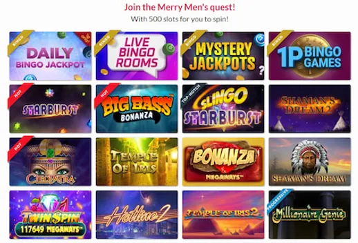 Robin Hood Bingo Casino Games Ireland