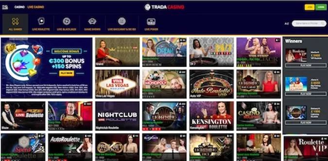 Trada Live Casino