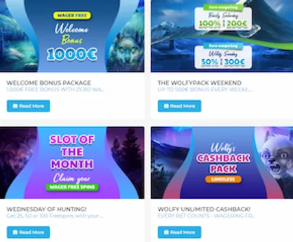 Wolfy Casino Ireland Bonus 2021