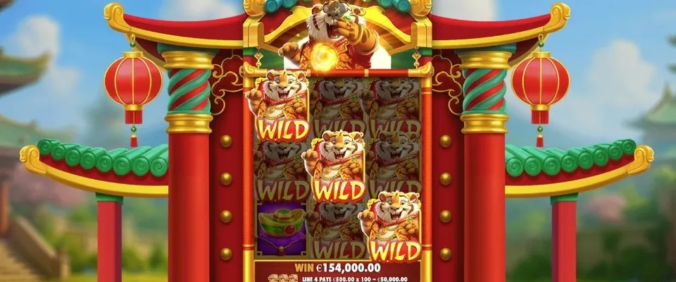 Lucky tiger gold slot wild