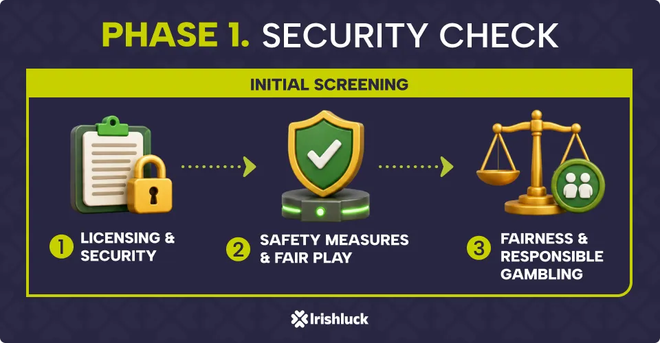 Irishluck rating process - security check