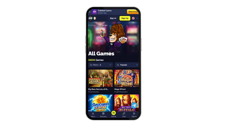 Goldbet casino game library
