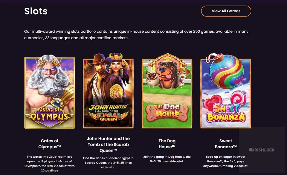 pragmatic play popular slots gates of olympus john hunter and the scarab queen the dog house sweet bonanza irish online casino slots