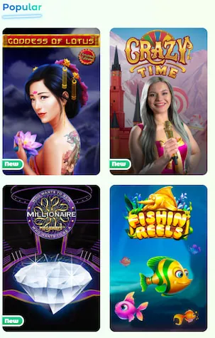 Neon54 Popular Casino Games Ireland
