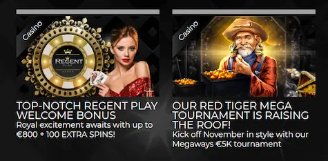 RegentPlay Casino Ireland Bonus